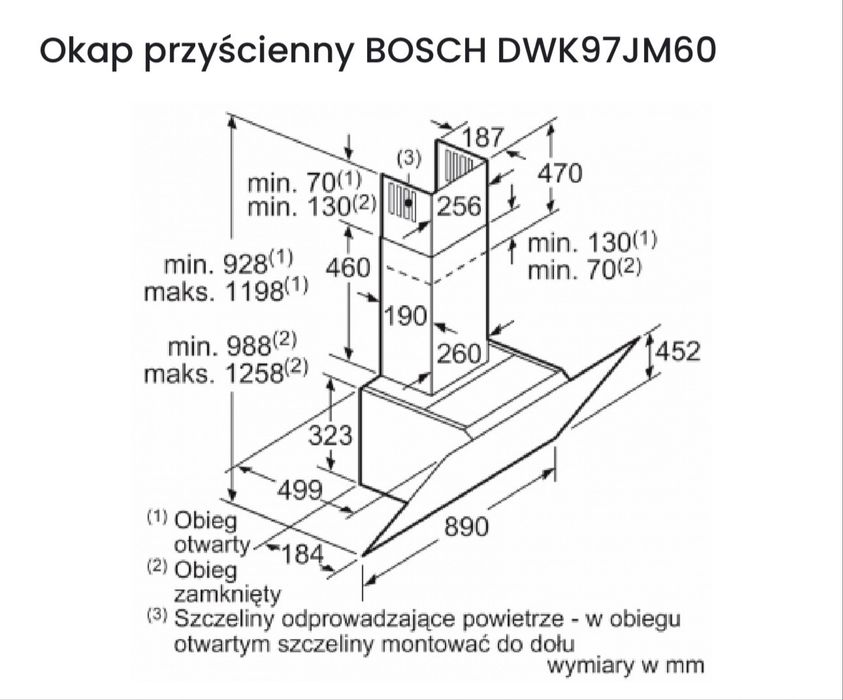 Okap kuchenny BOSCH / NOWY !!