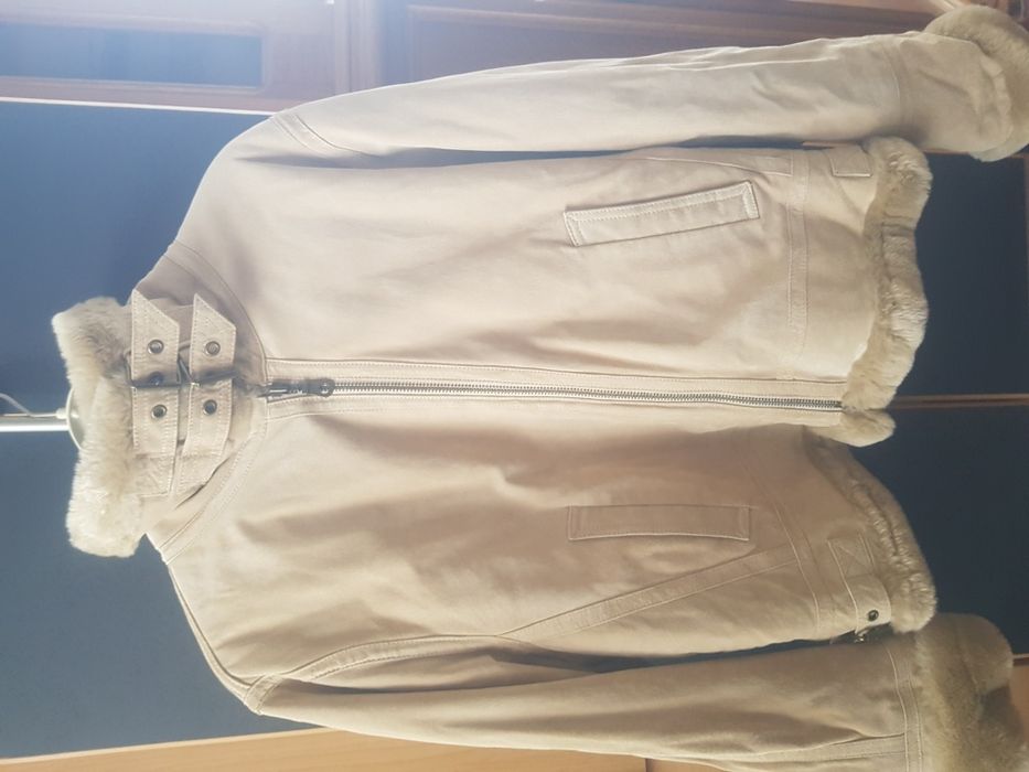 Kurtka skóra z futerkiem