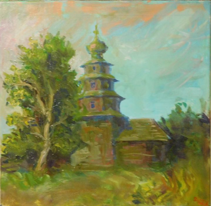 Obraz olejny widoczek Wschodni