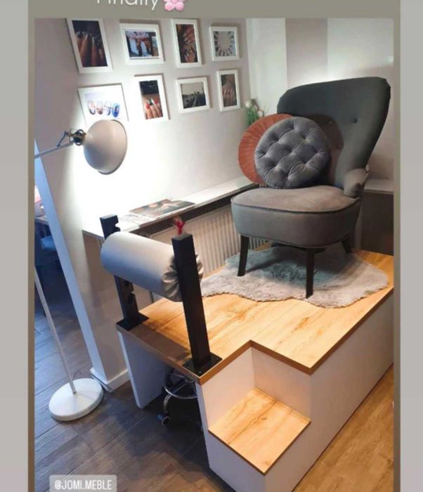 Podest do Pedicure z wnęką na nogi PROMOCJA | Jomi Meble NOWY WODOODPORNY!