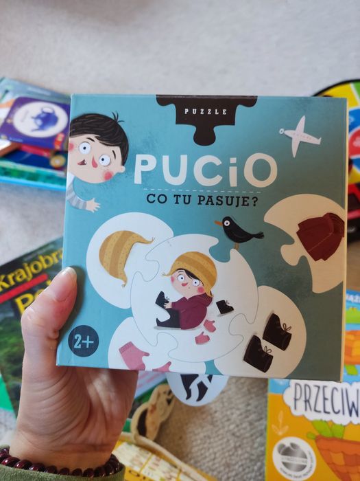Gra/ układanka Pucio co tu pasuje.