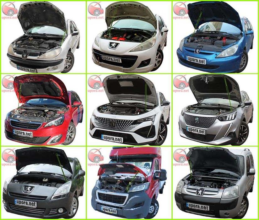 Амортизатор капота Пежо 206 307 308 408 2008 3008 5008 Boxer Partner