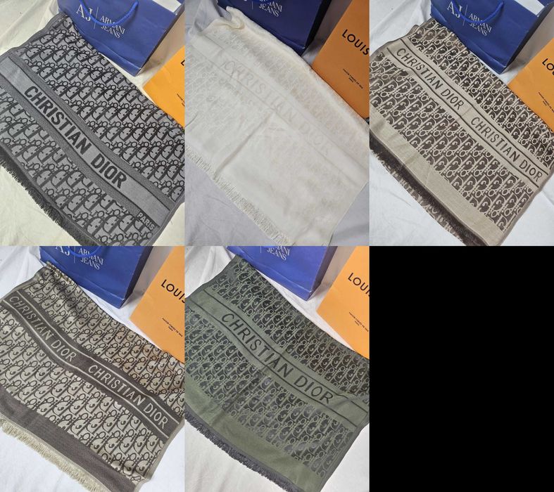 Szalik damski meski grubszy Christian Dior CD nowość unisex