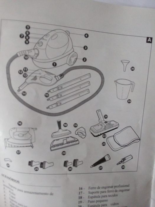 Vaporeta titano 1500 WATTS c acessorios novo!!!