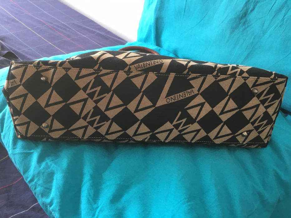 Mala Valentino - preta / bege e castanha