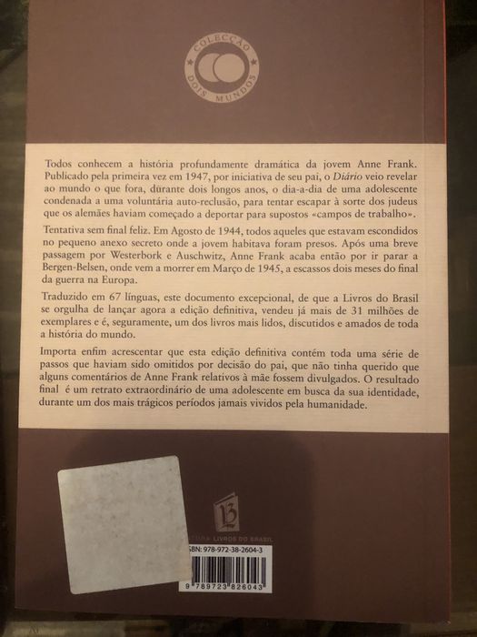 Diario Anne Frank como novo