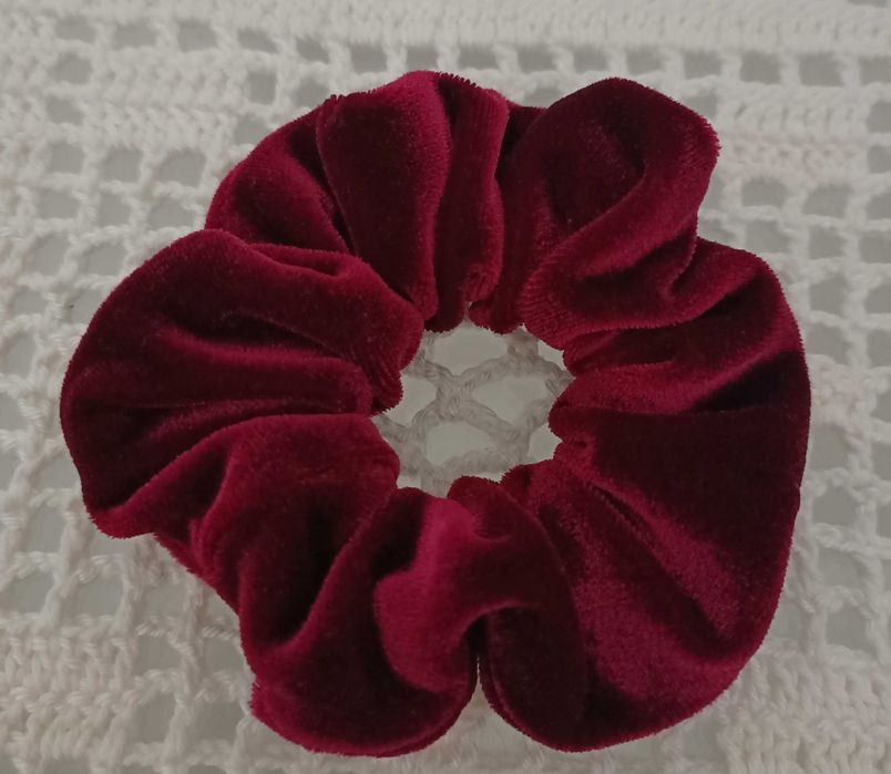 Scrunchie gumka zawijka aksamitna  Handmade