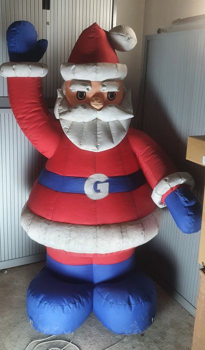Unikatowy Św. Mikołaj dmuchawiec z lat 90/2000 RETRO reklama 200 cm