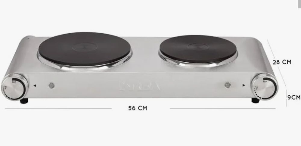 Placa elétrica inox 2bicos KREA com GARANTIA