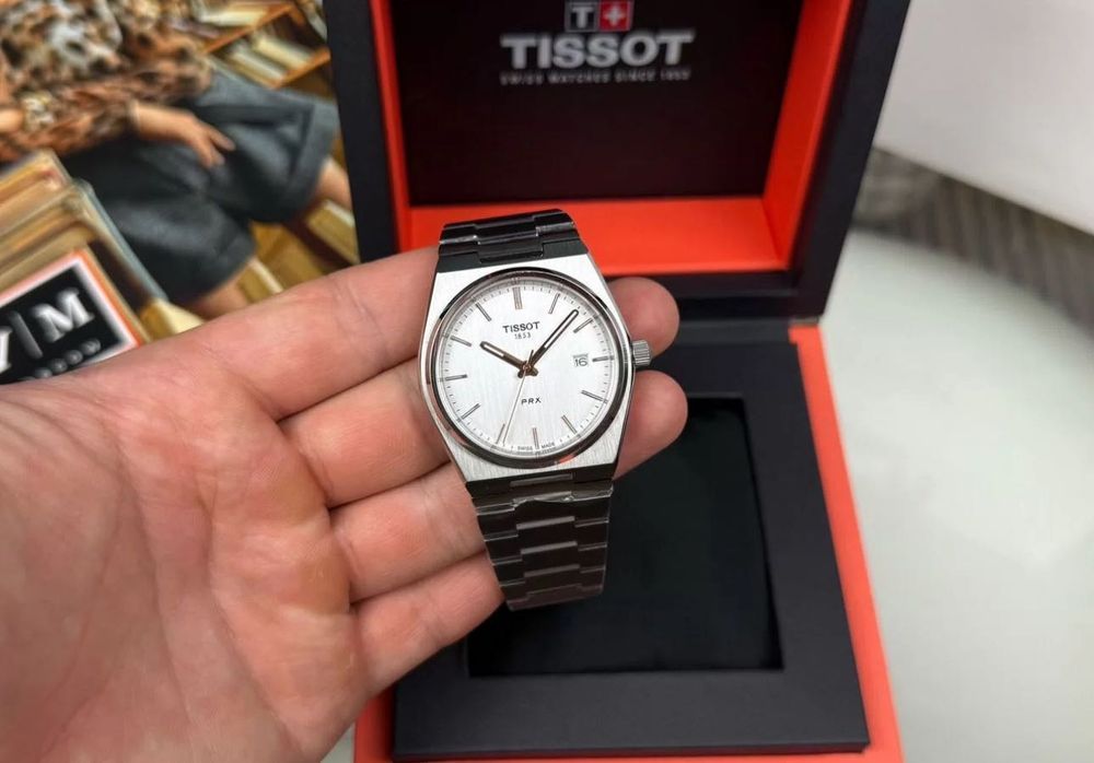 Мужские часы Tissot PRX White / На Подарок