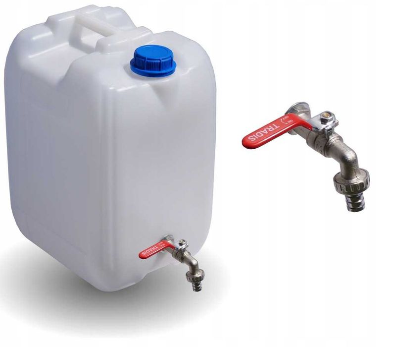 POJEMNIK Bańka Kanister na Wodę 20L z Kranem Zbiornik Kamping TIR
