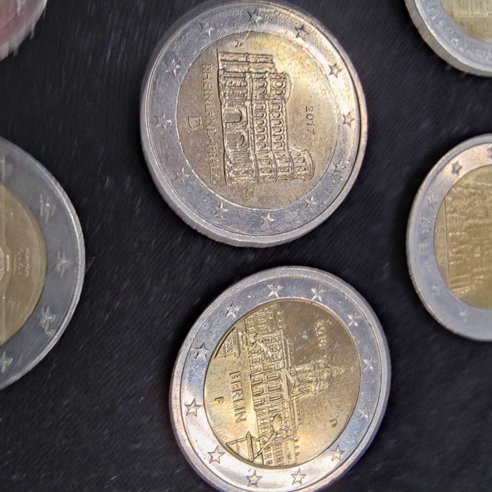 Lote de 7 Moedas  Comemorativas de 2€ Alemanha