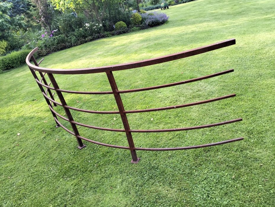 Balustrada stalowa surowa balkon taras