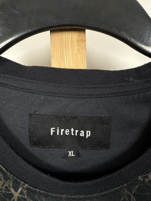 Firetrap męska czarna koszulka t-shirt czacha czaszka M