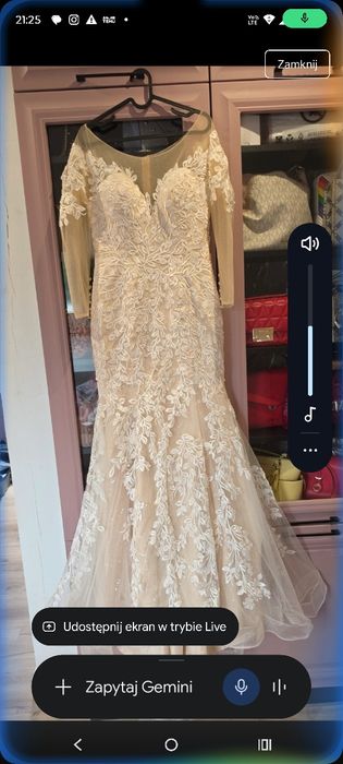 Suknia ślubna rybka XS
