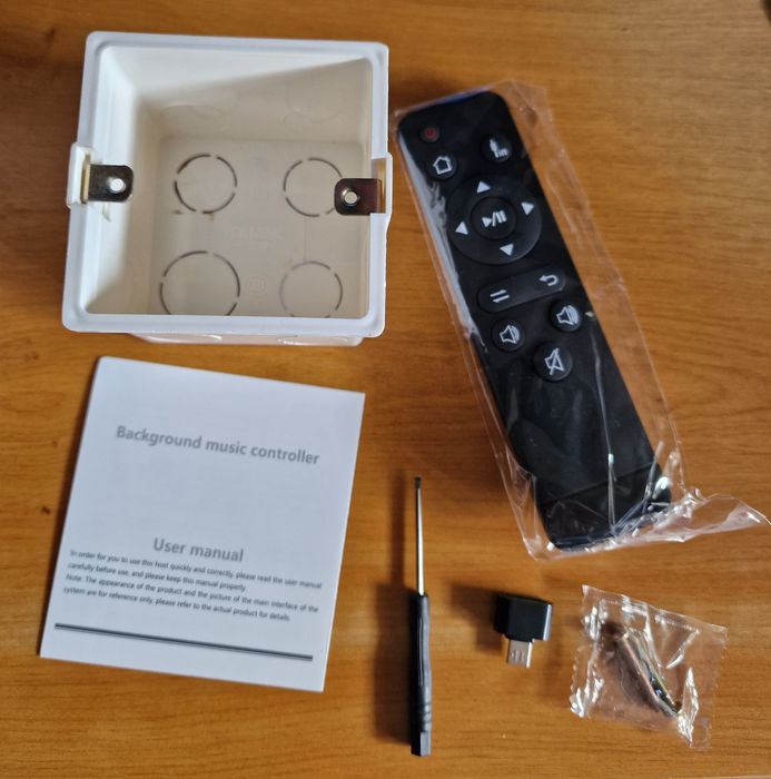 Ścienny wzmacniacz Audio 2/4, Radio FM, Bluetooth, AUX TF funkcja kart