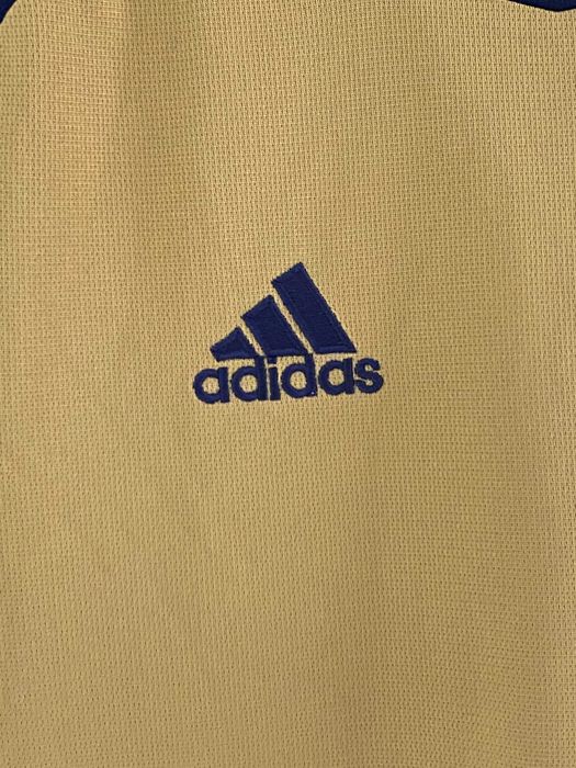 Adidas Vintage Football Jersey Yellow Navy