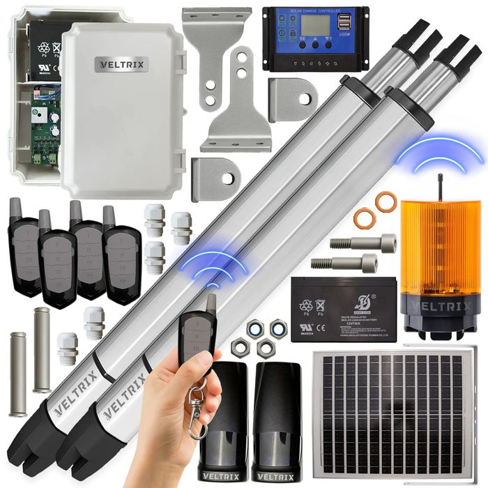 Zestaw automatów do bramy z zasilaniem solarnym