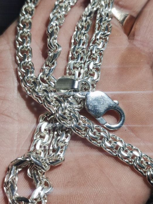 Серебро 925 проба плотный бисмарк