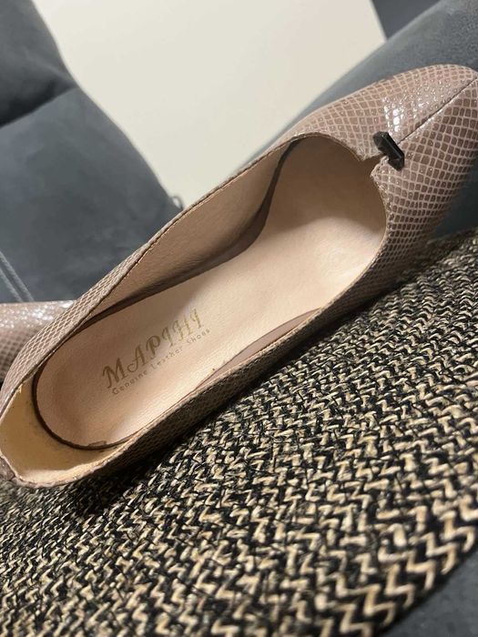 жіночі туфлі шкіряні беж