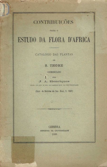 14174  catalogo dos plantas de S. Thomé