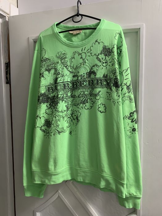 Свитшот худи burberry trash print original 100% cotton size:L/XL