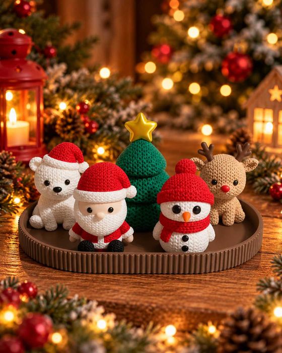 Decoração de Natal - Estilo Croché