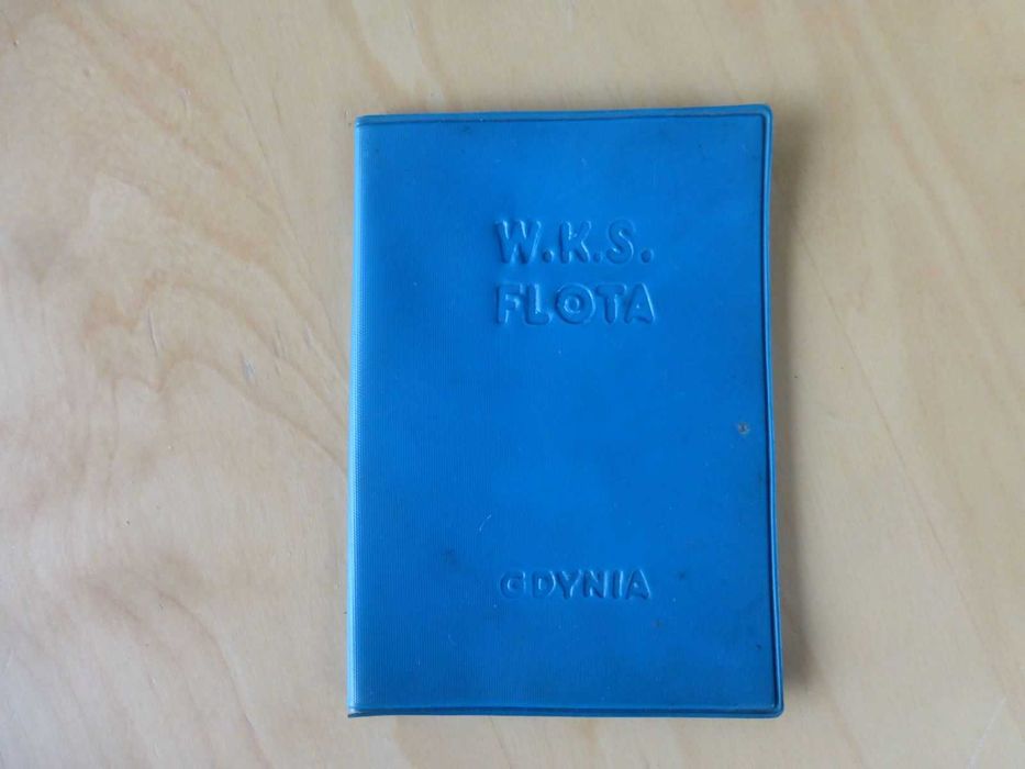 Legitymacja WKS Flota Gdynia w okładce z roku 1961 PRL