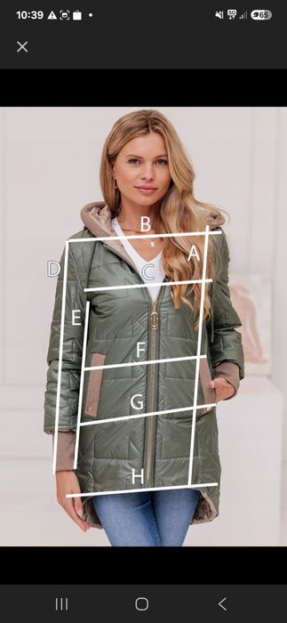 Kurtka damska asymetryczna przejsciowa pikowana lekko ocieplana L Came