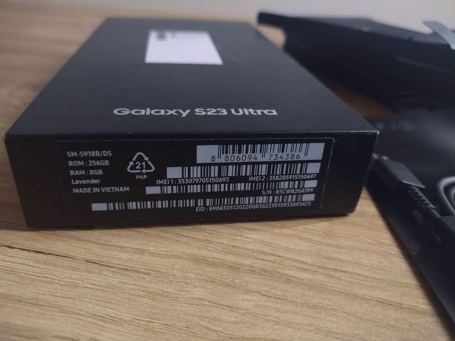 Samsung S23 Ultra 256GB lawendowy