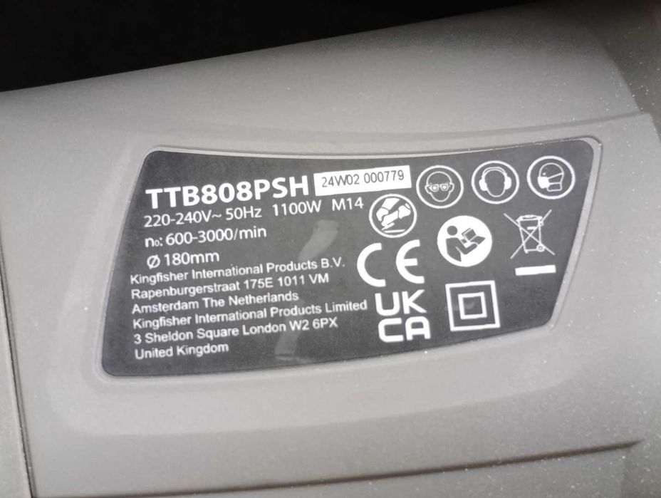 Polerka elektryczna obrotowa Titan TTB808PSH moc 1100W m14