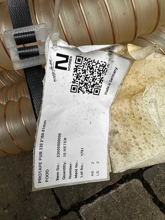 Wąż ssawny AIRDUC PUR 355 AS fi 25 mm , 50 mm, 75 mm