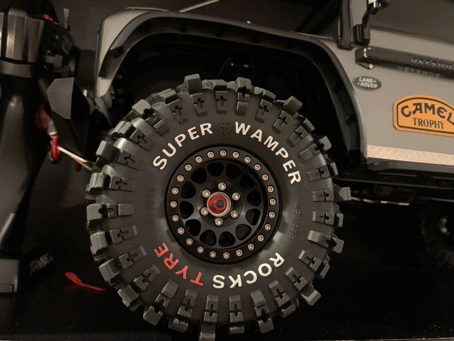 4 opony 1.9" 118x45mm z agresywnym bieżnikiem do modelu rc SCX TRX HPI