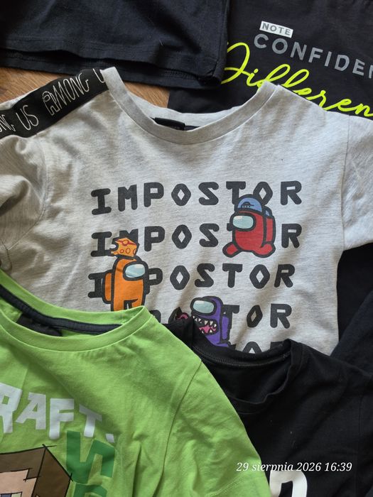 Koszulka chłopięca 122-128 kilka