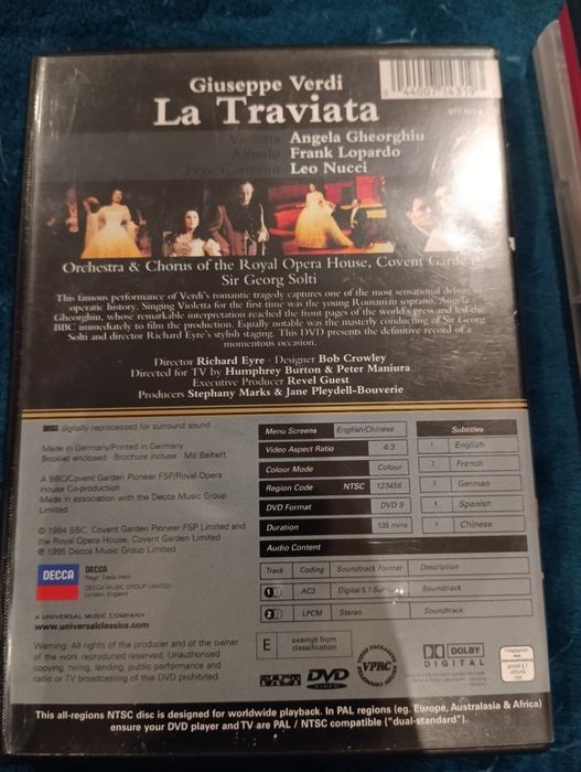 DVD lá traviata    .