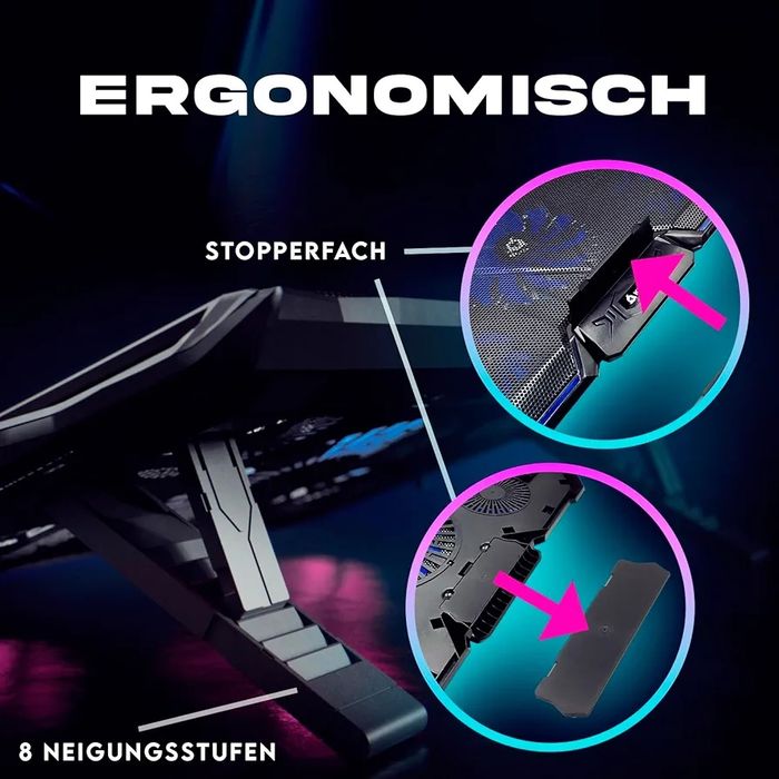 KLIM Cyclone -Podkładka chłodząca do laptopa