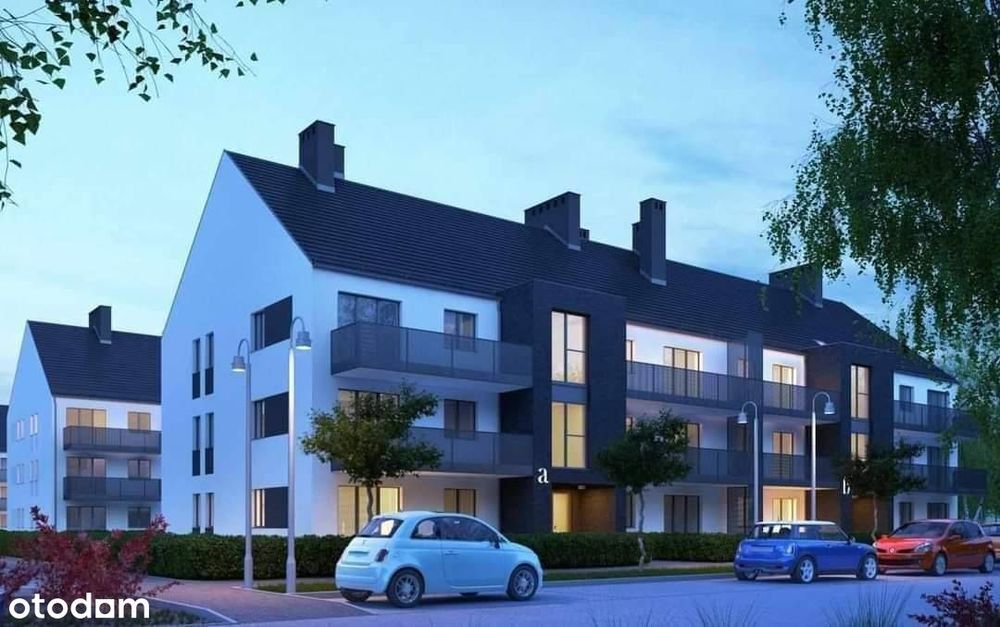 69,91 m² DWUPOZIOMOWE przy lesie + BALKON+parking