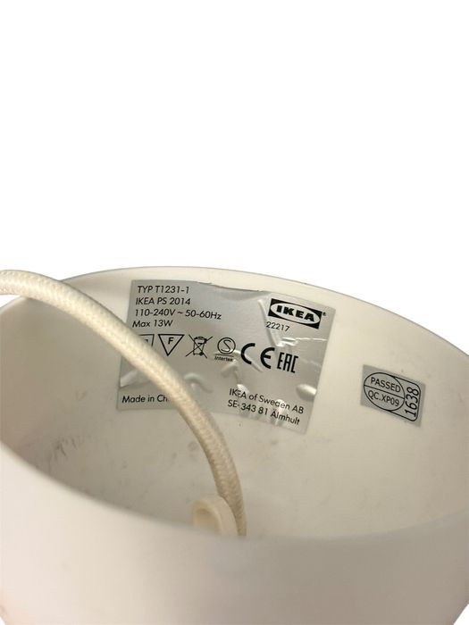 IKEA PS 2014 Lampa wisząca, biały/srebrny