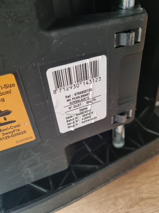 MAXI-COSI fotelik samochodowy PEARL SMART I-SIZE 9-18 kg SCRIBBLE BLAC