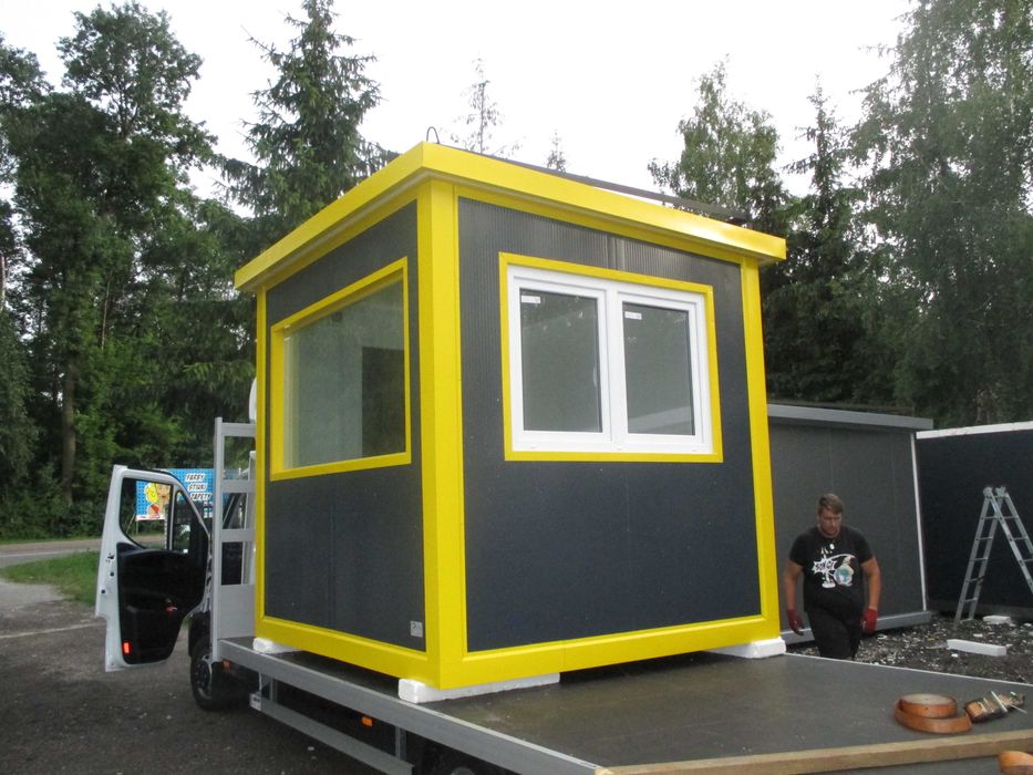 Pawilon Portiernia Wartownia Budka Parkingowa Stróżówka 2,6x2,4m