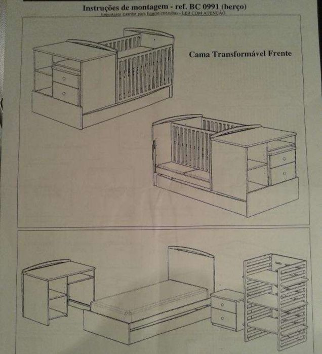 Berço/Quarto Transformável (0 aos 13anos)