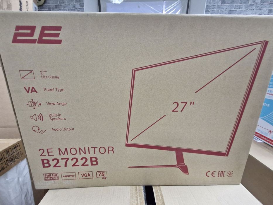 Монітор LCD 27" 2E B2722B D-Sub, HDMI, VA (2E-B2722B-01.UA)