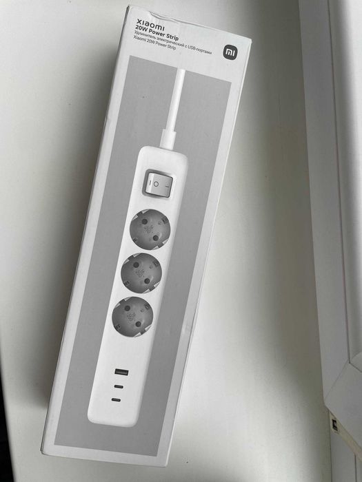 Мережевий фільтр Xiaomi Power Strip 20W 3 розеток 2 x USB-A, 1 x USB-C 1.4 м