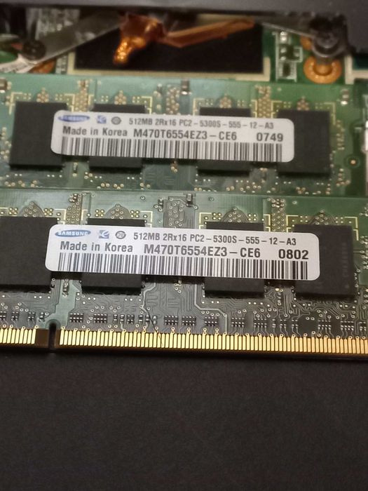 Pamięć do laptopa PC-2 2x 512MB