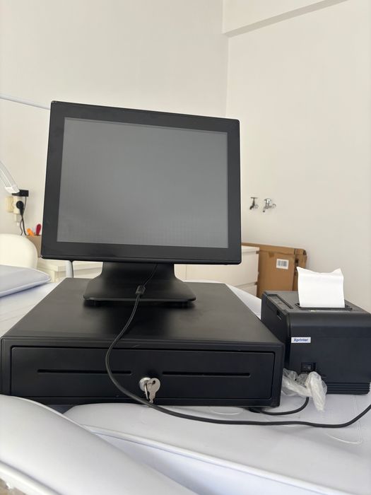 Computador POS com gaveta e impressora