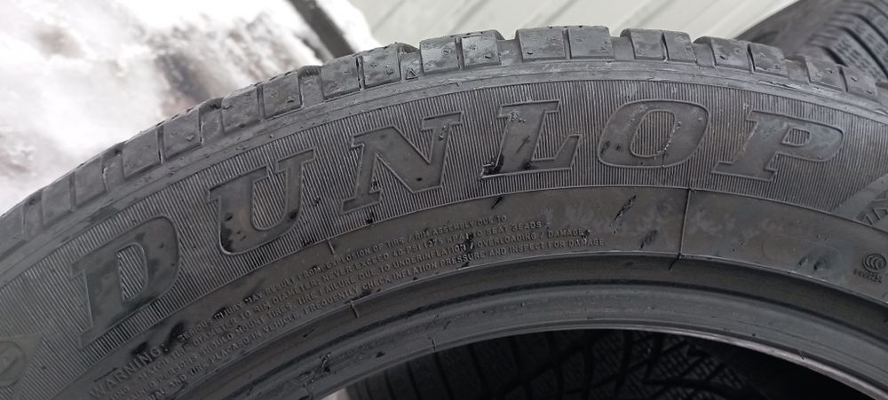 Dunlop 235 55 r19 2шт шини зимові б'у гума резина з Європи