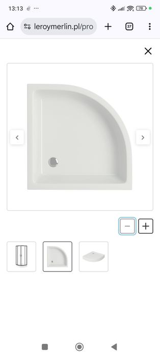Brodzik Arsena Cersanit 80x80