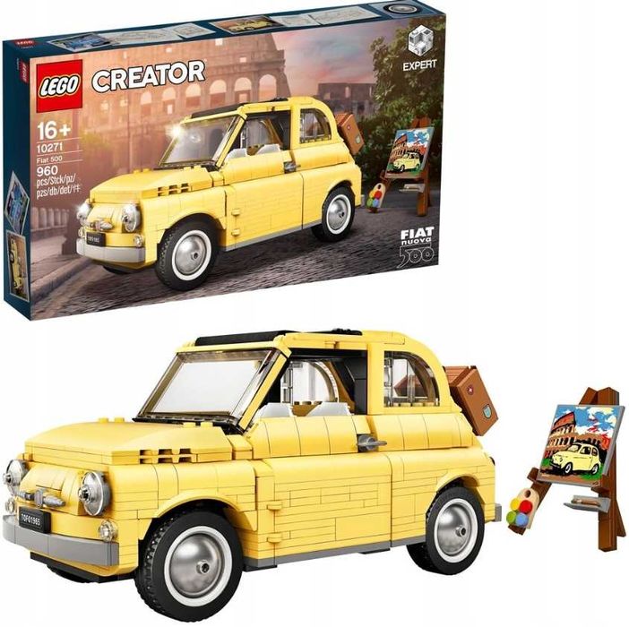 LEGO Creator Expert 10271 Fiat 500 zółty Nowy