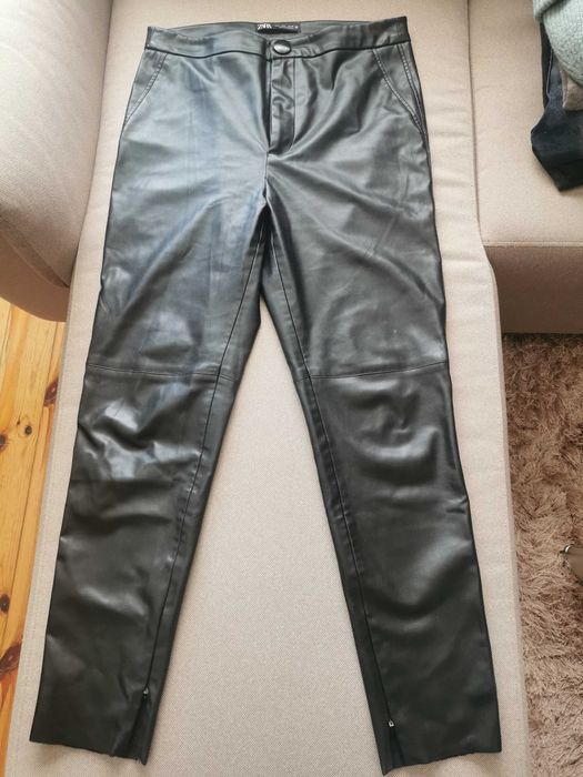 Spodnie damskie eko skóra Zara rozmiar L