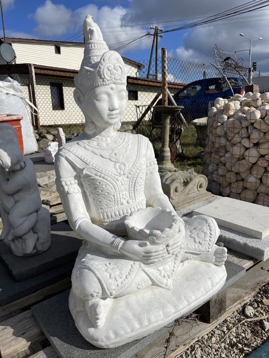 BUDDA Rzeźba Betonowa Figura Ogrodowa Fontanna Donica Kamień Ogrodowy